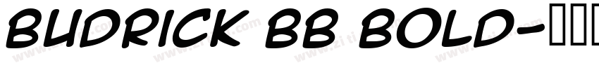 Budrick BB Bold字体转换